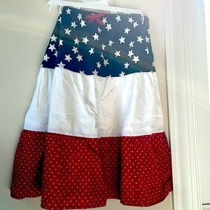 Gymboree Fourth of July flag skirt for girls. Gently used. 100% cotton!